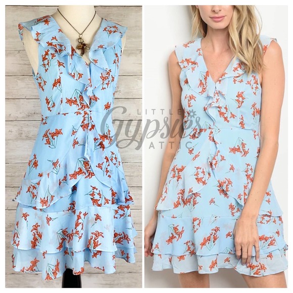 Very J Dresses & Skirts - Little Blue Autumn Cottagecore Dress
